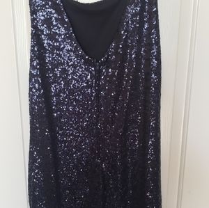 NWT Deep navy blue dress sequence, Cocktail dress